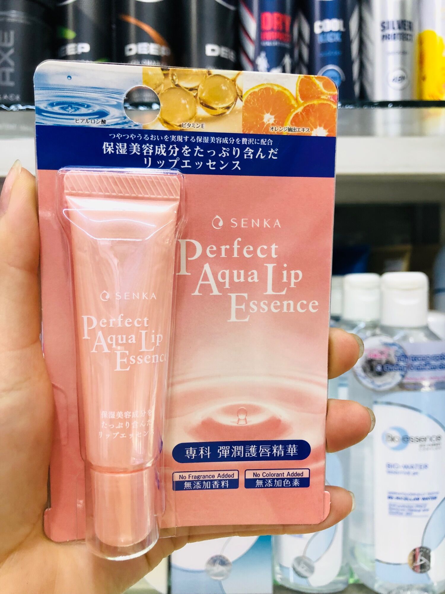 Mặt nạ ngủ môi SenKa, tinh chất dưỡng môi, dưỡng ẩm môi, ban đêm Senka Perfect Aqua Lip Essence 10g