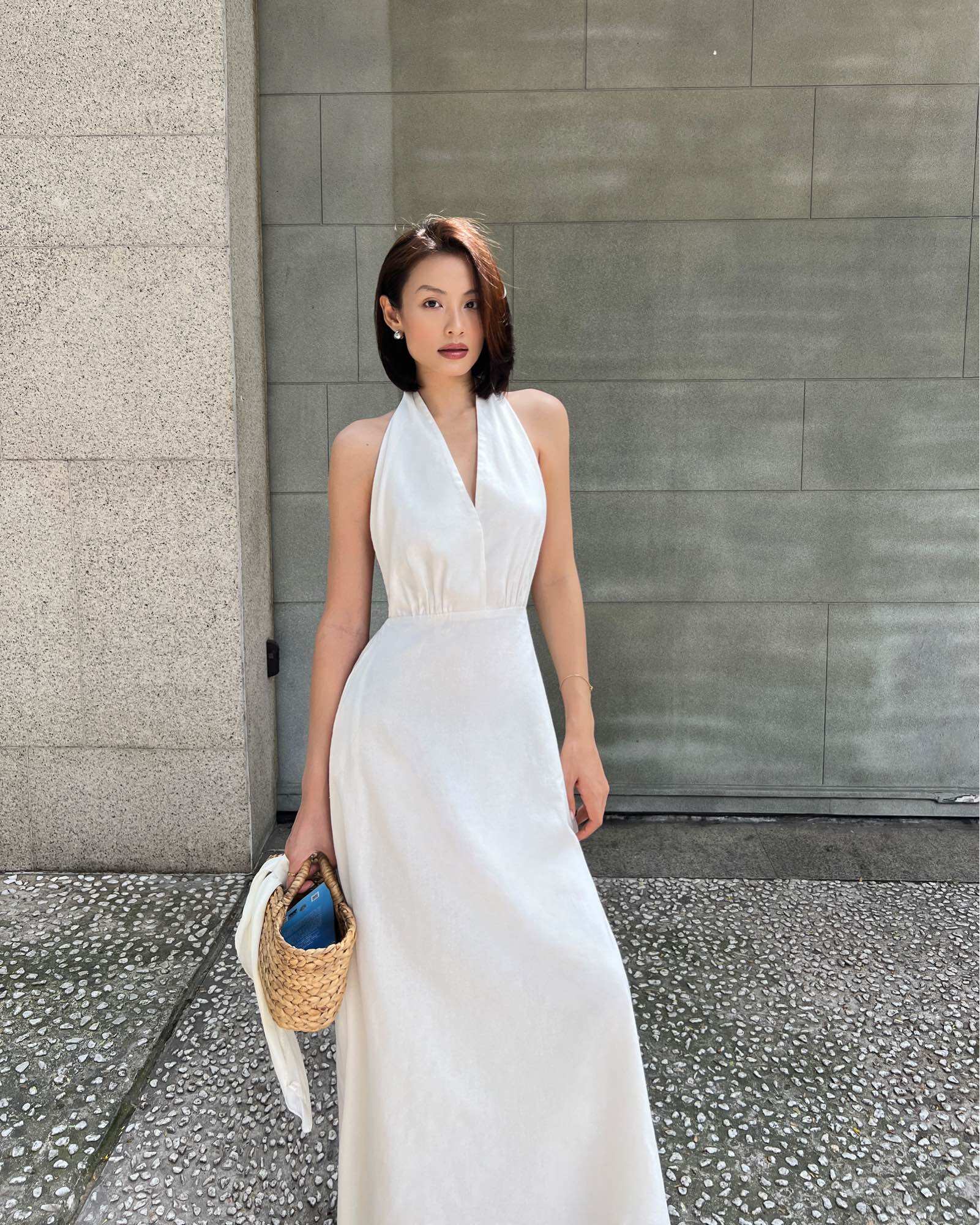  AOEM STUDIOS - AMBER DRESS - ĐẦM YẾM VẢI LINEN THOÁNG MÁT 