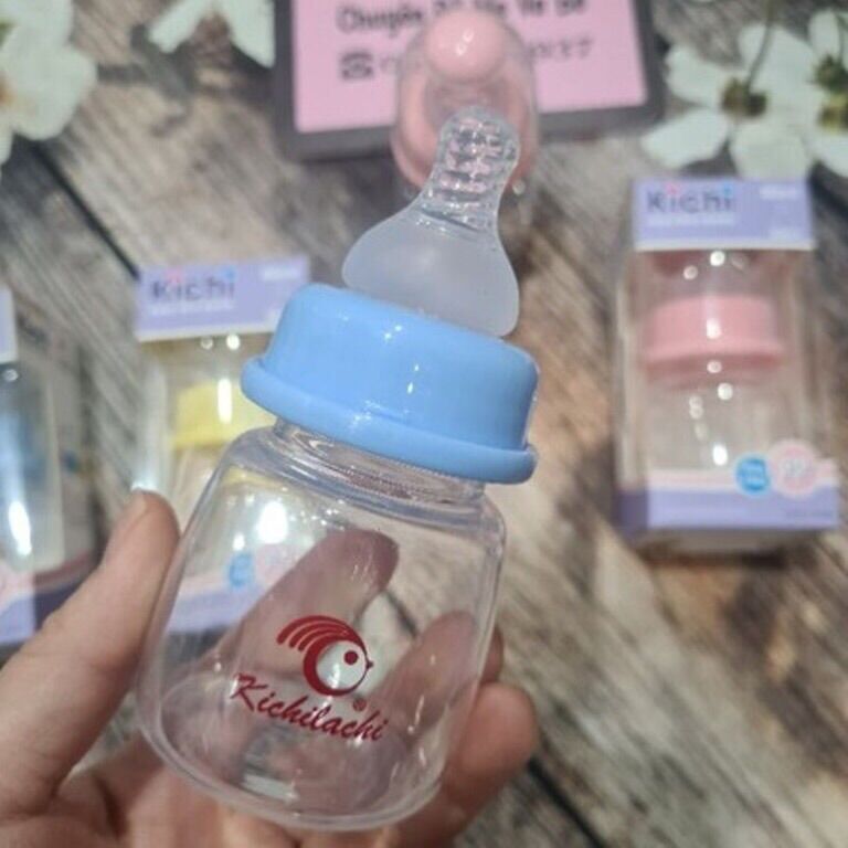 Bình sữa kichilachi cổ hẹp 80ml cho bé sơ sinh