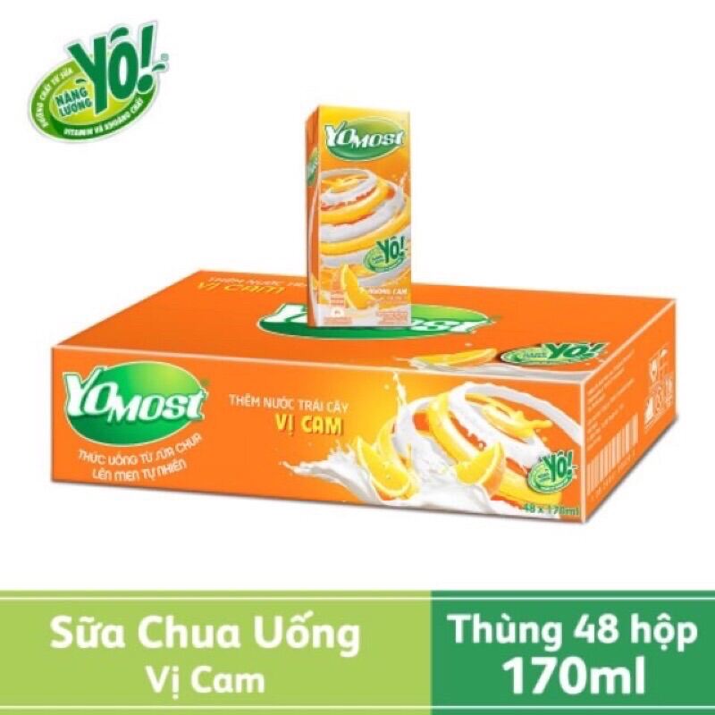 Thùng sữa chua yomost 170ml - đủ vị