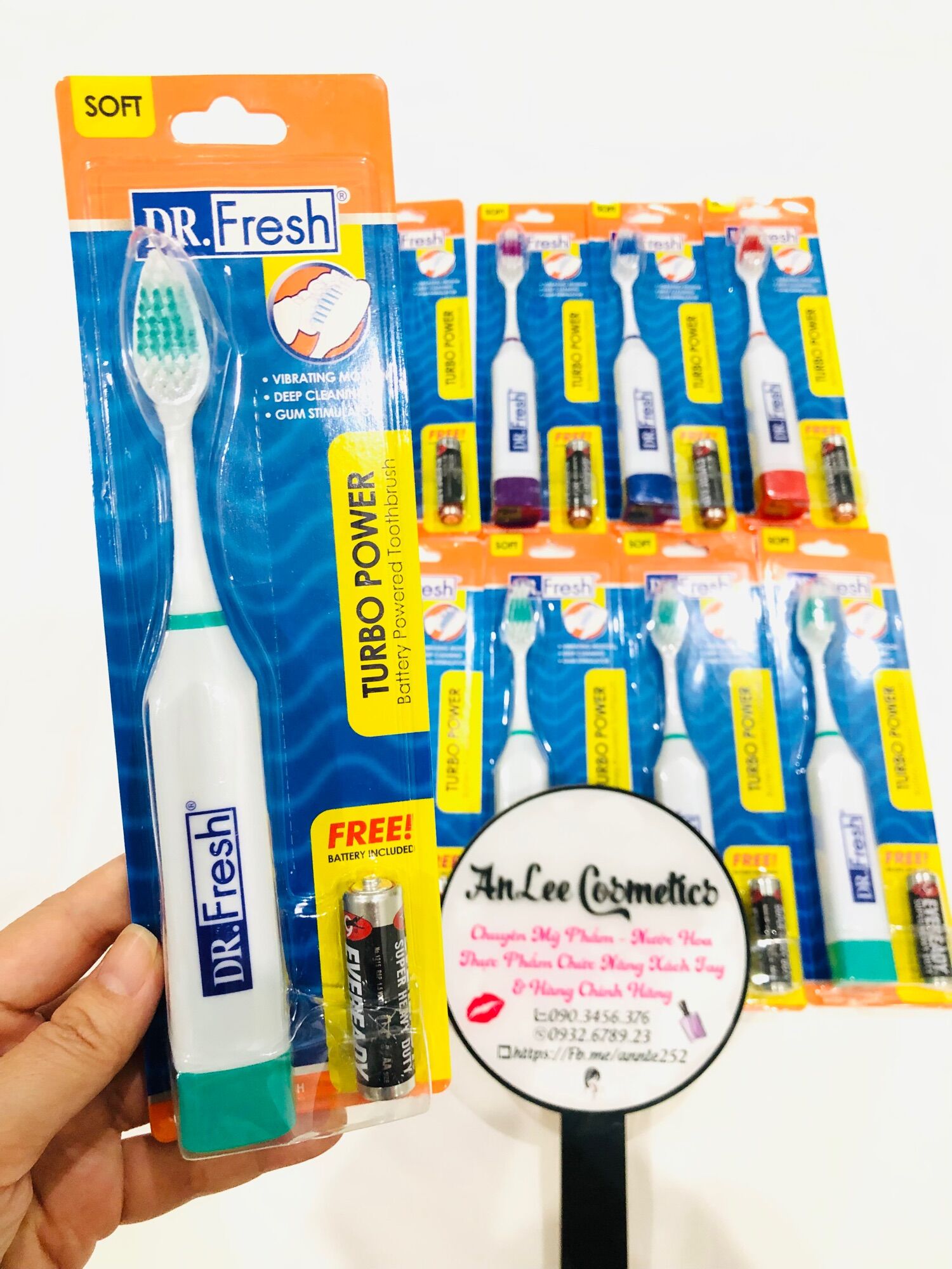 Bàn chải điện Dr. Fresh Velocity nhập từ Mỹ