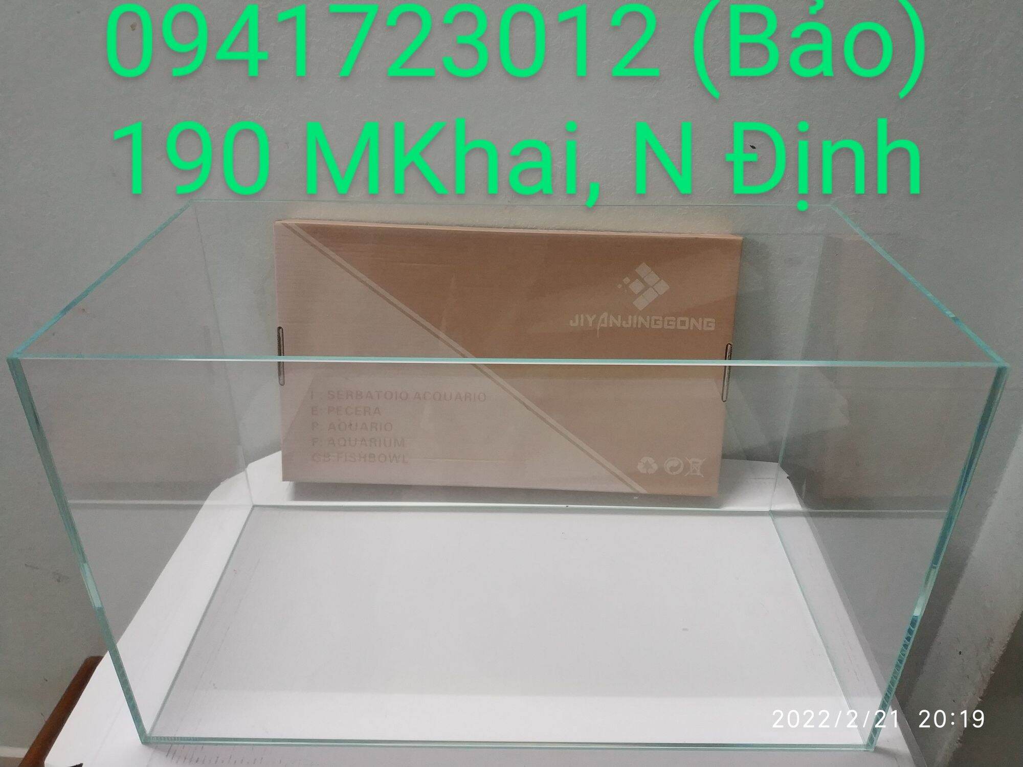 Bể cá hồ thủy sinh siêu trong JIY Anjianggong 50x26x32cm