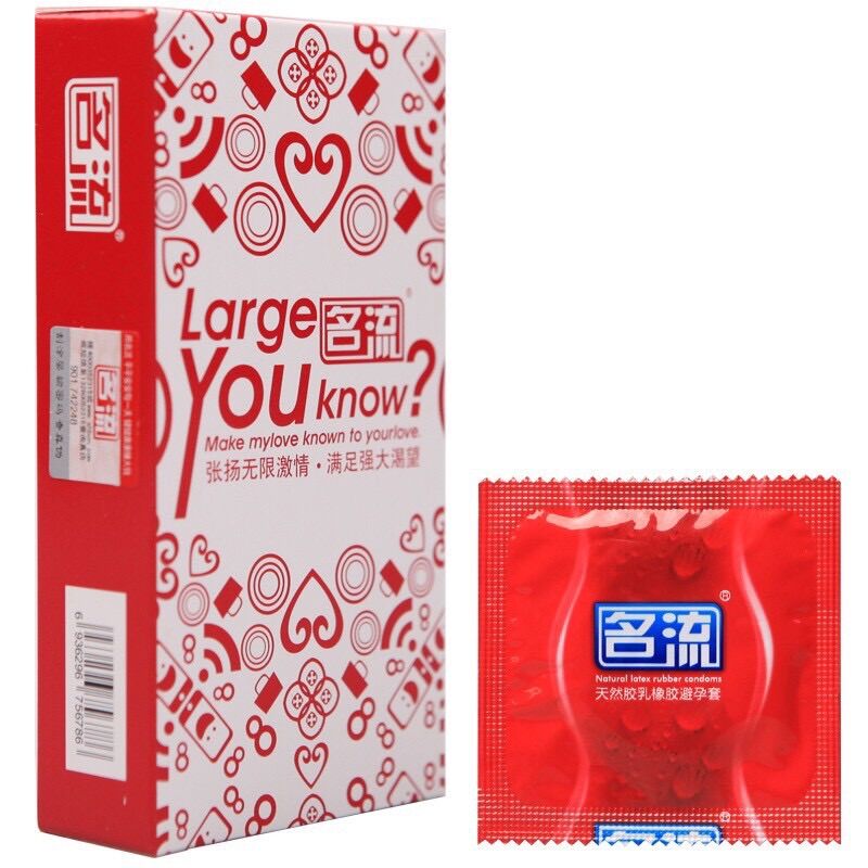 Bao Cao Su Size Lớn 55mm- Hộp 10 Cái