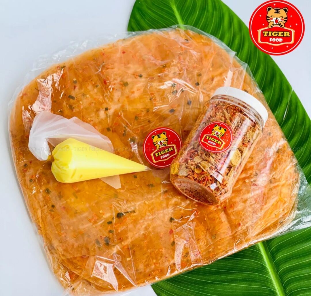 Combo 500g bánh tráng phơi sương, 200g muối hành phi, tặng 100g bơ