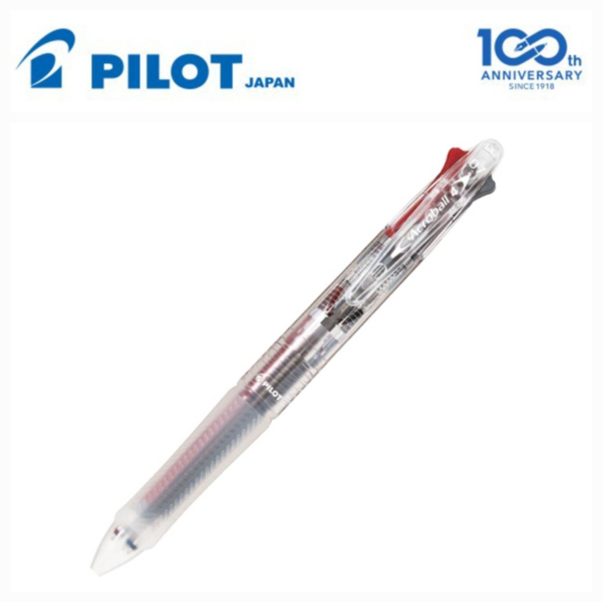 Bút bi pilot acroball 4 ngòi 0.7 thân trong suốt