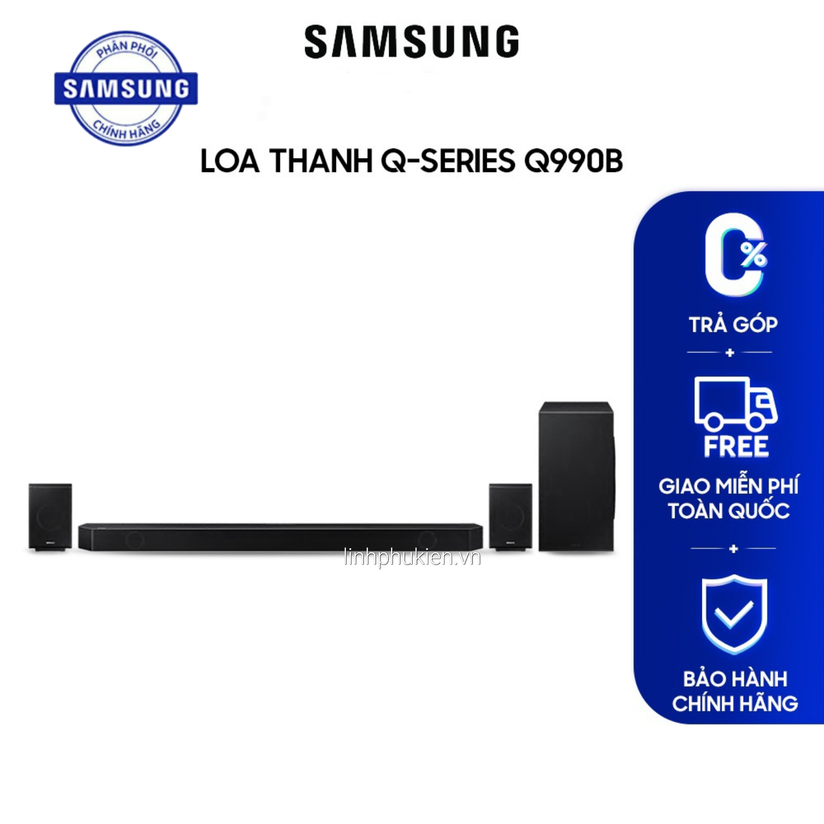 Loa thanh soundbar samsung hw-q990b/xv 2022 âm thanh vòm 11.1.4 kênh - hàng chính hãng