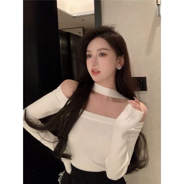 ÁO BẸT VAI KÈM CHOCKER SIÊU XINH P222