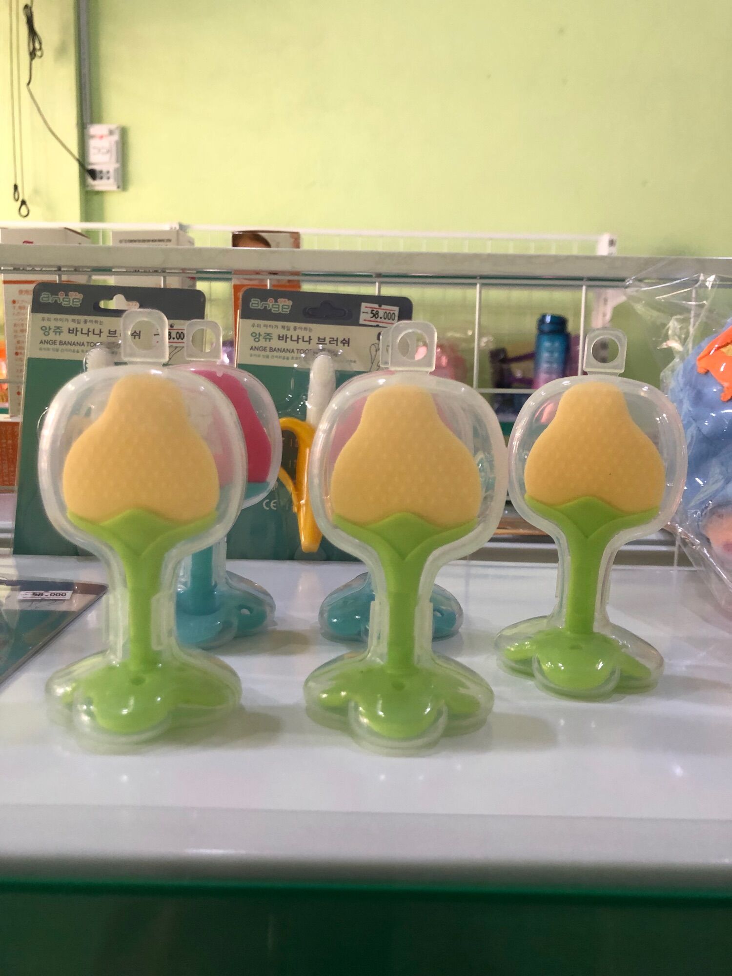 Gặm nướu hoa quả cho bé, gặm nướu cho bé sơ sinh