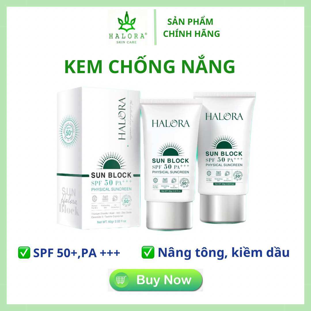 Kem chống nắng halora spf 50pa+++