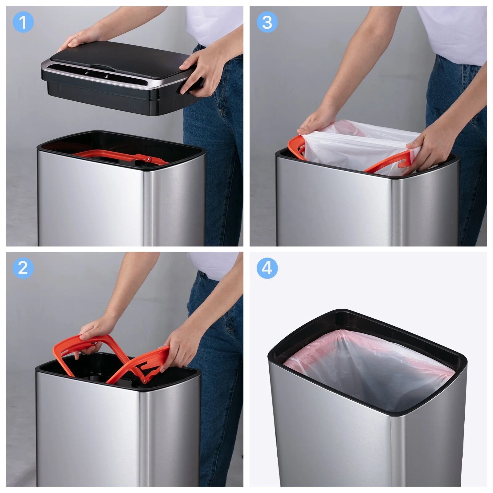 Thùng rác cảm biến thông minh 50L