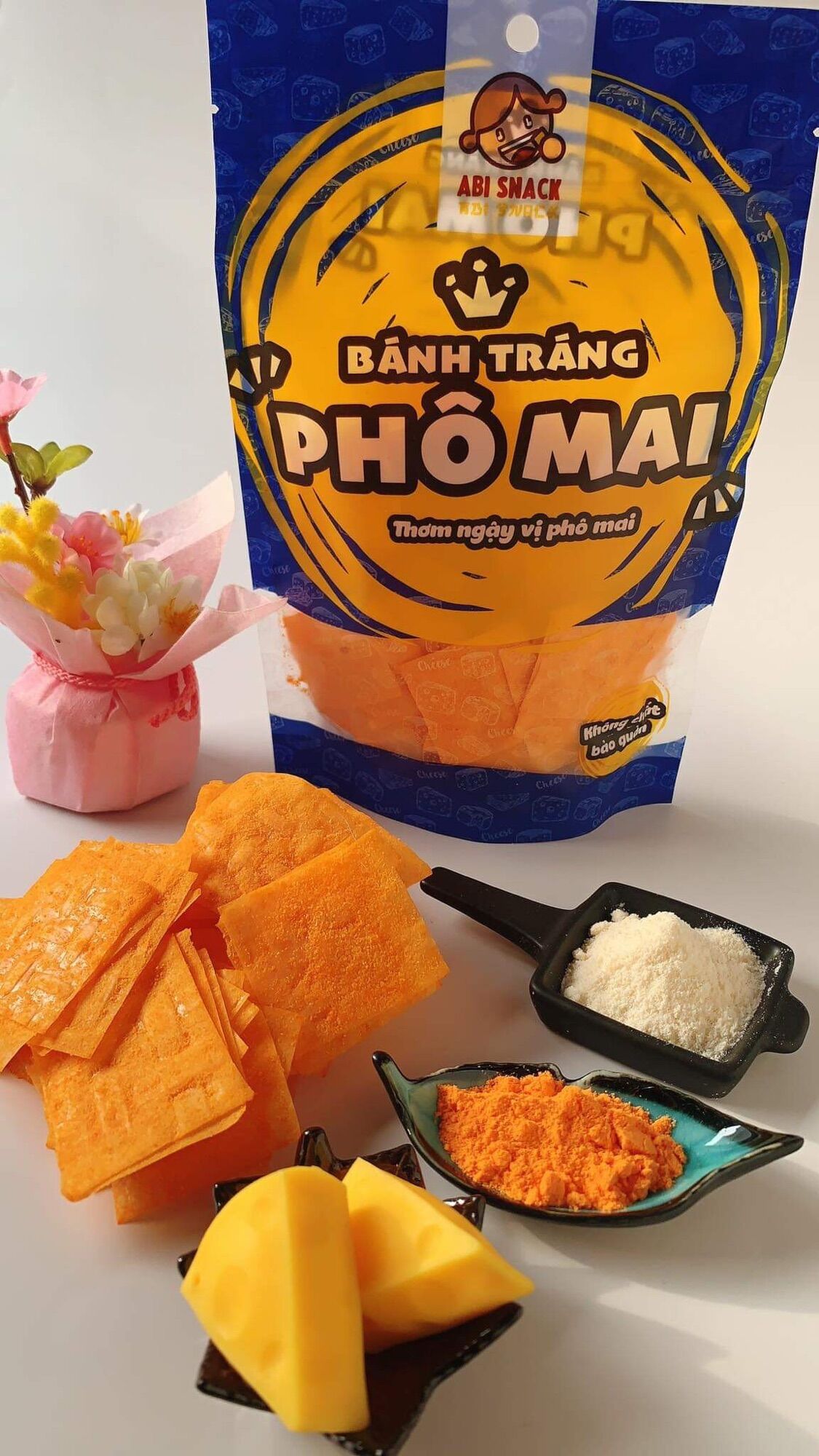 [HCM]BÁNH TRÁNG NGỌT ABI VỊ PHÔ MAI