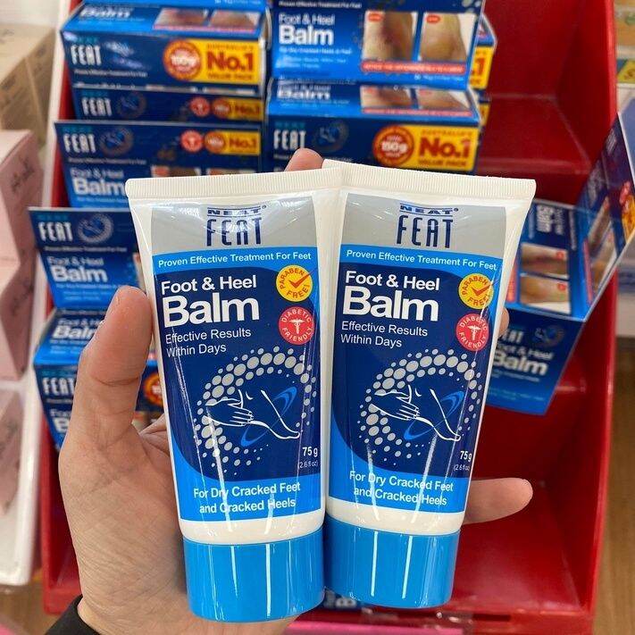 Kem hỗ trợ hết nứt gót chân neat feet foot & heel balm úc 2 in 1 75g