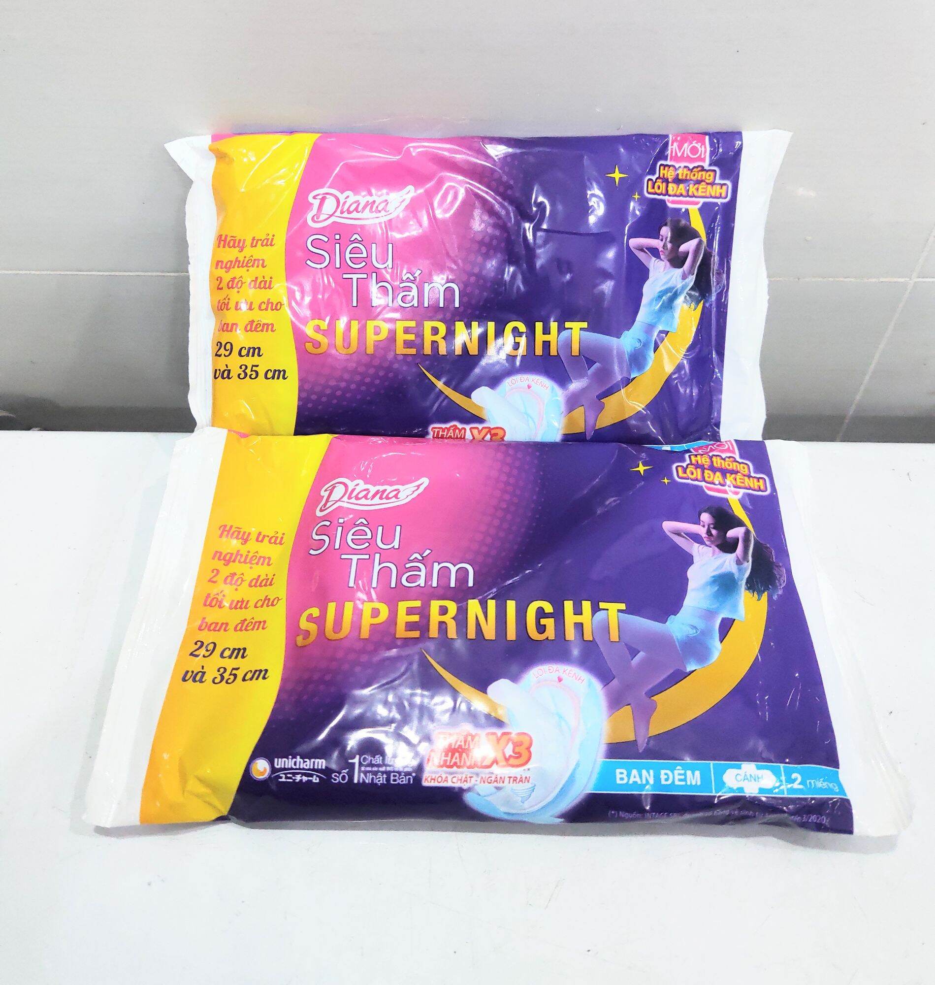 (HCM) Băng vệ sinh Diana super night 4M 29cm