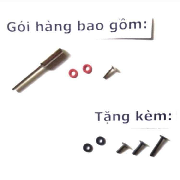 Trục kẹp đĩa lỗ vít 2mm cán 2.35mm đa năng