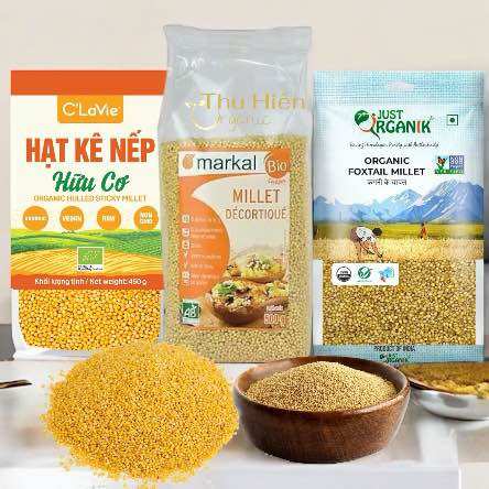 Hạt Kê Hữu Cơ Đã Bóc Vỏ Markal/ C'lavie/ Sottolestelle - Organic Millet