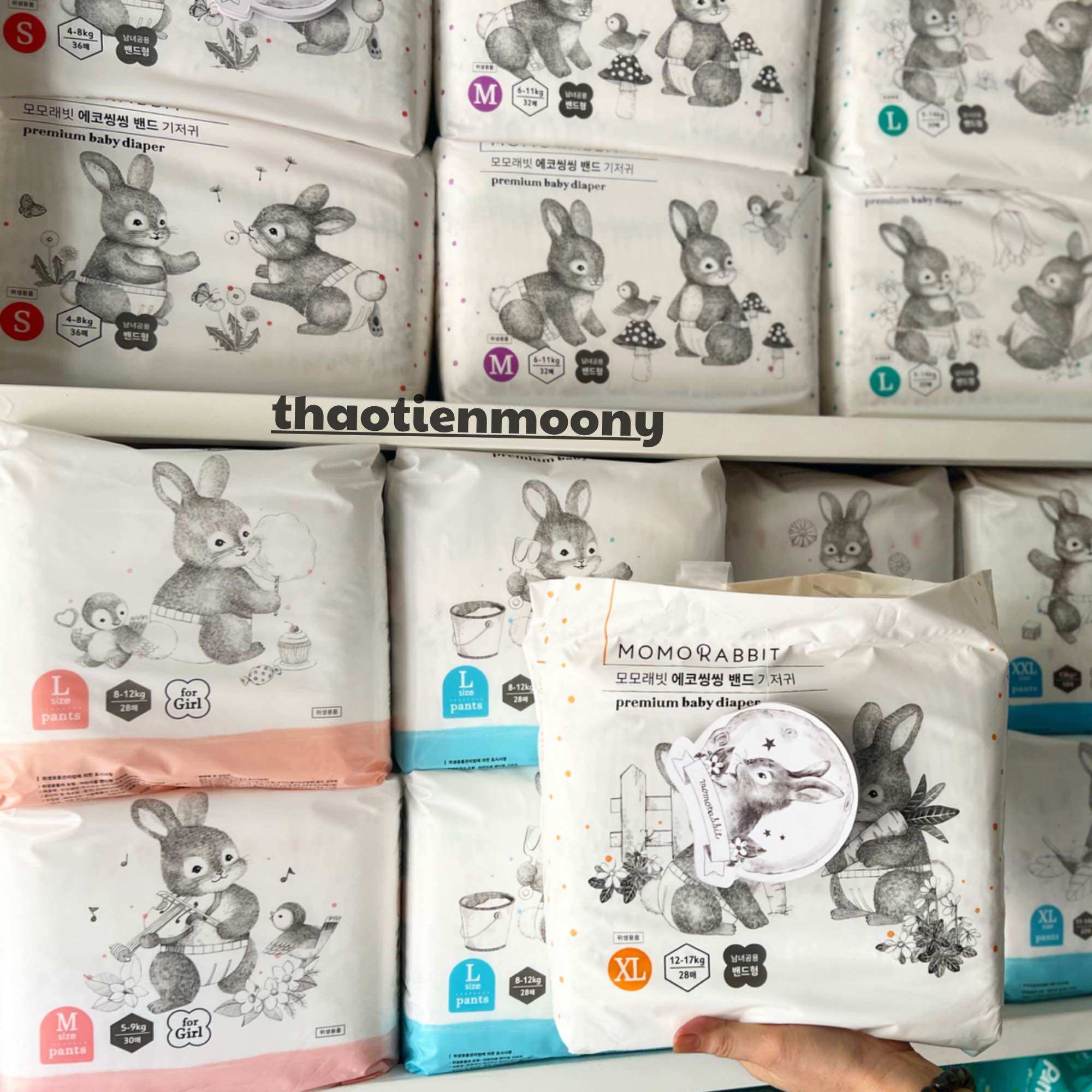 [BỈM MỎNG] Tã/ Bỉm Momorabit Nội Địa Hàn