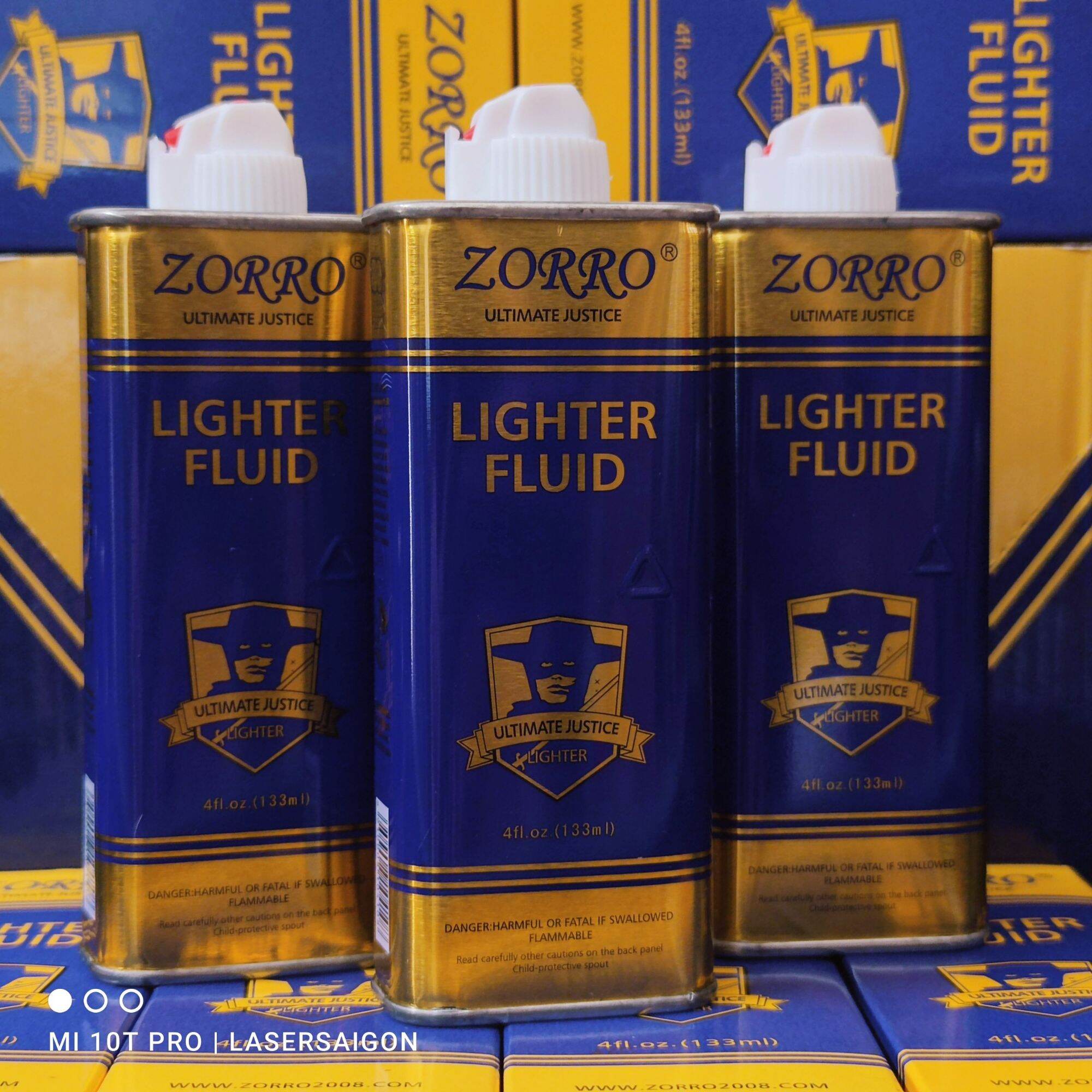 Combo 3 Chai Xăng Bật Lửa Zorro Chính Hãng Tặng Kèm Bông Zorro, tiết kiệm
