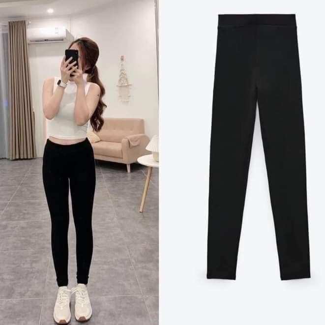 Quần legging dài nữ vải co giãn 4 chiều,hàng vừa