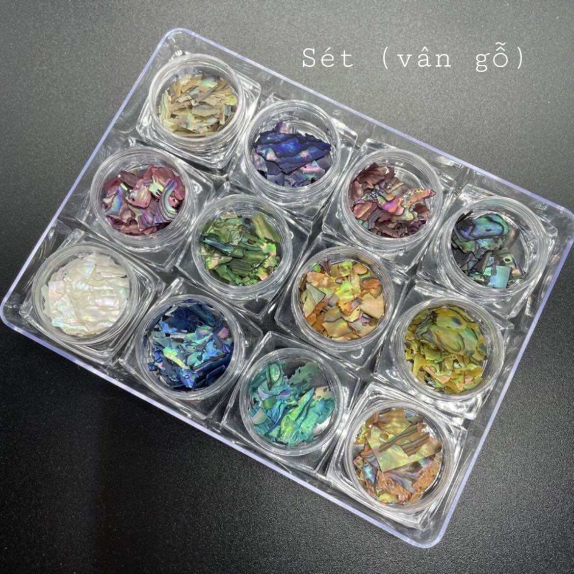 Sà cừ ẩn bột, ẩn gel sét 12màu