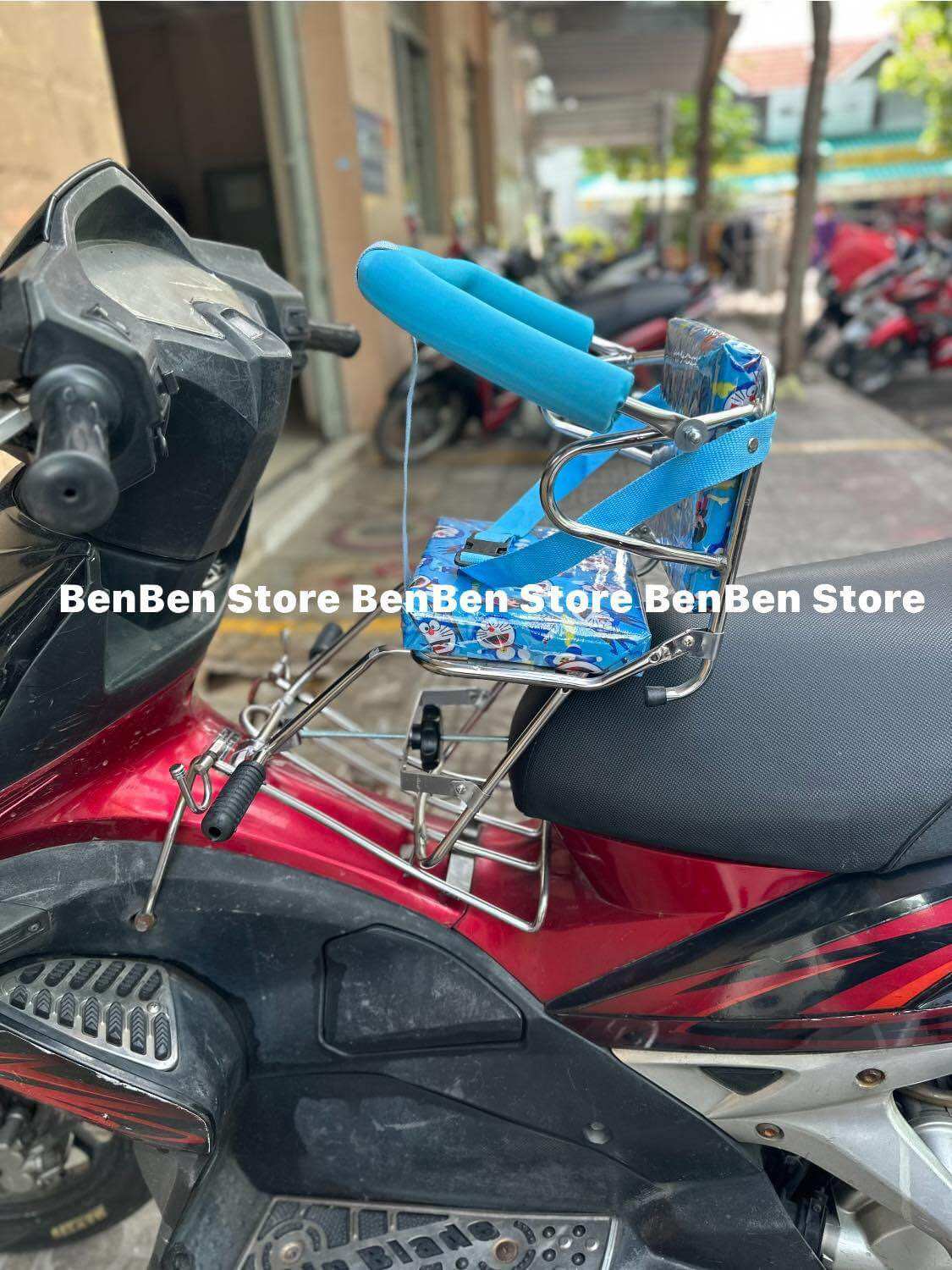 Ghế tựa vòng ngồi xe Airblade. Pcx chân ngắn. Dành cho bé 7th-2 tuổi