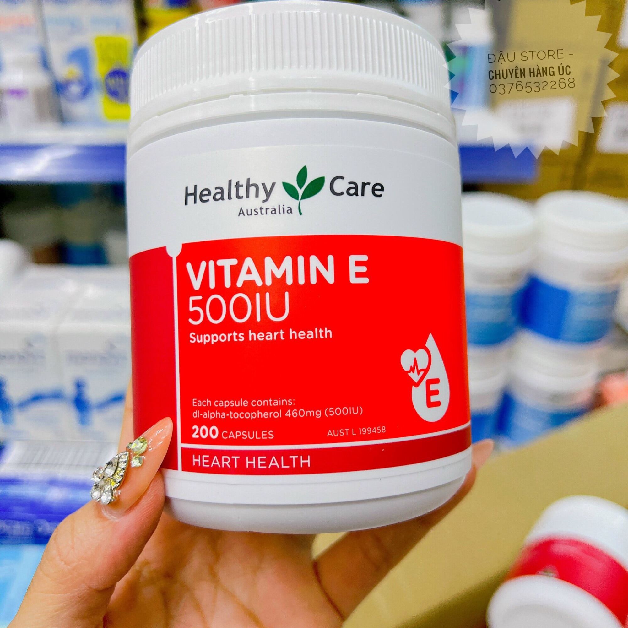 Viên uống vitamin E 500IU HEATHYCARE thumbnail