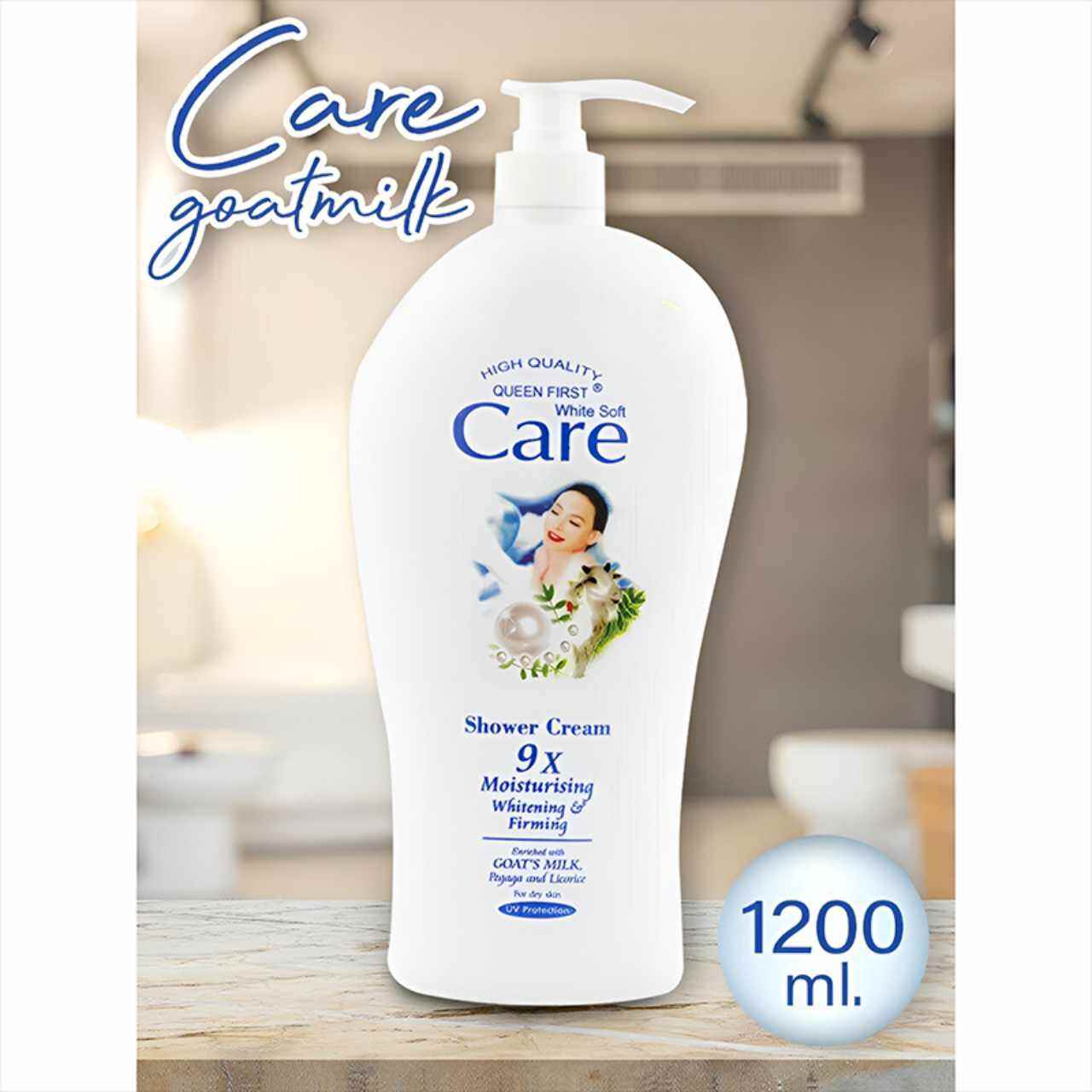 Sữa tắm dê Care chai 1200ml trắng mịn sáng da