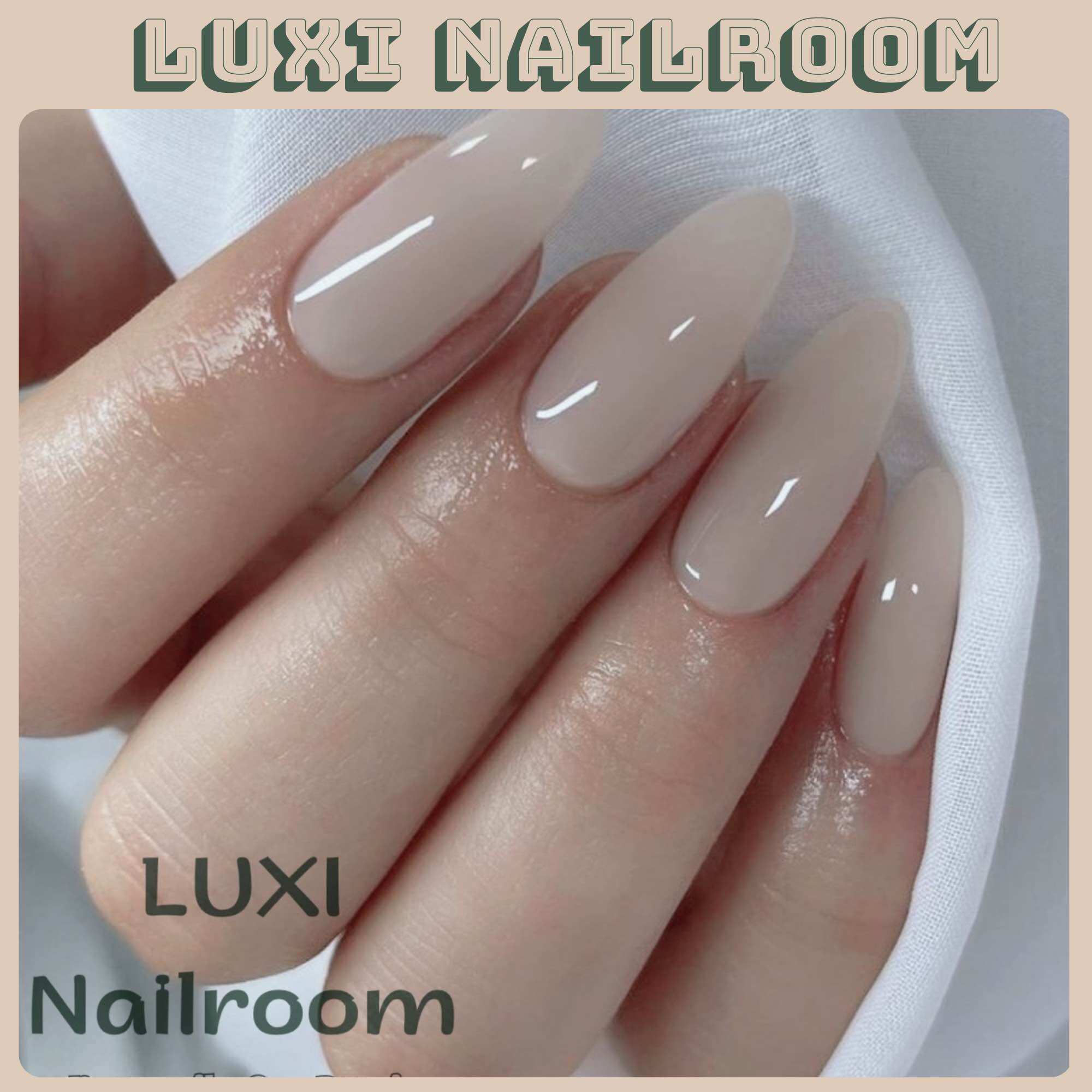 Nailbox - móng úp thiết kế thủ công mẫu sơn thạch trơn a-06. luxi nailroom