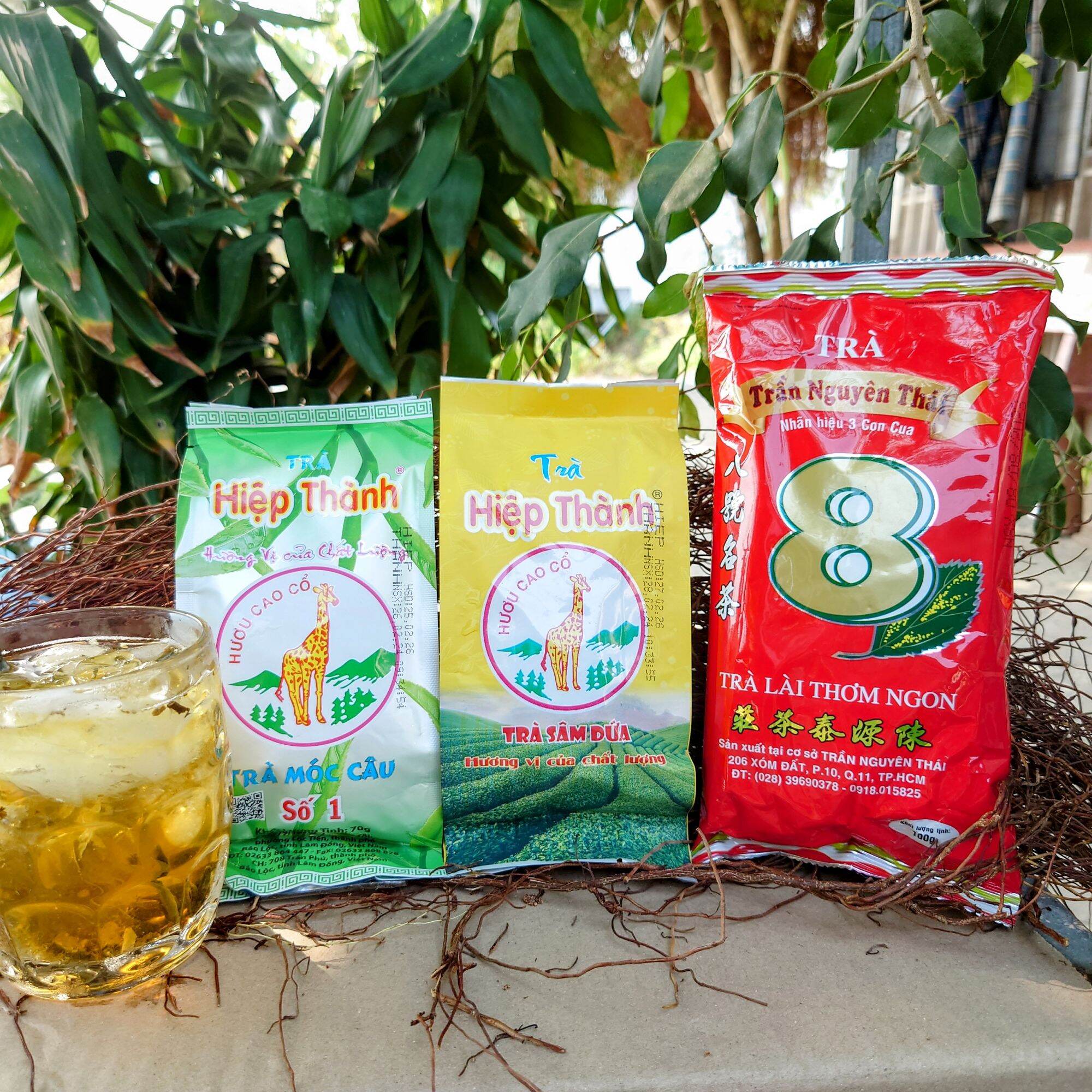 Combo 3 loại trà sâm dứa - hiệp thành - con cua số 8