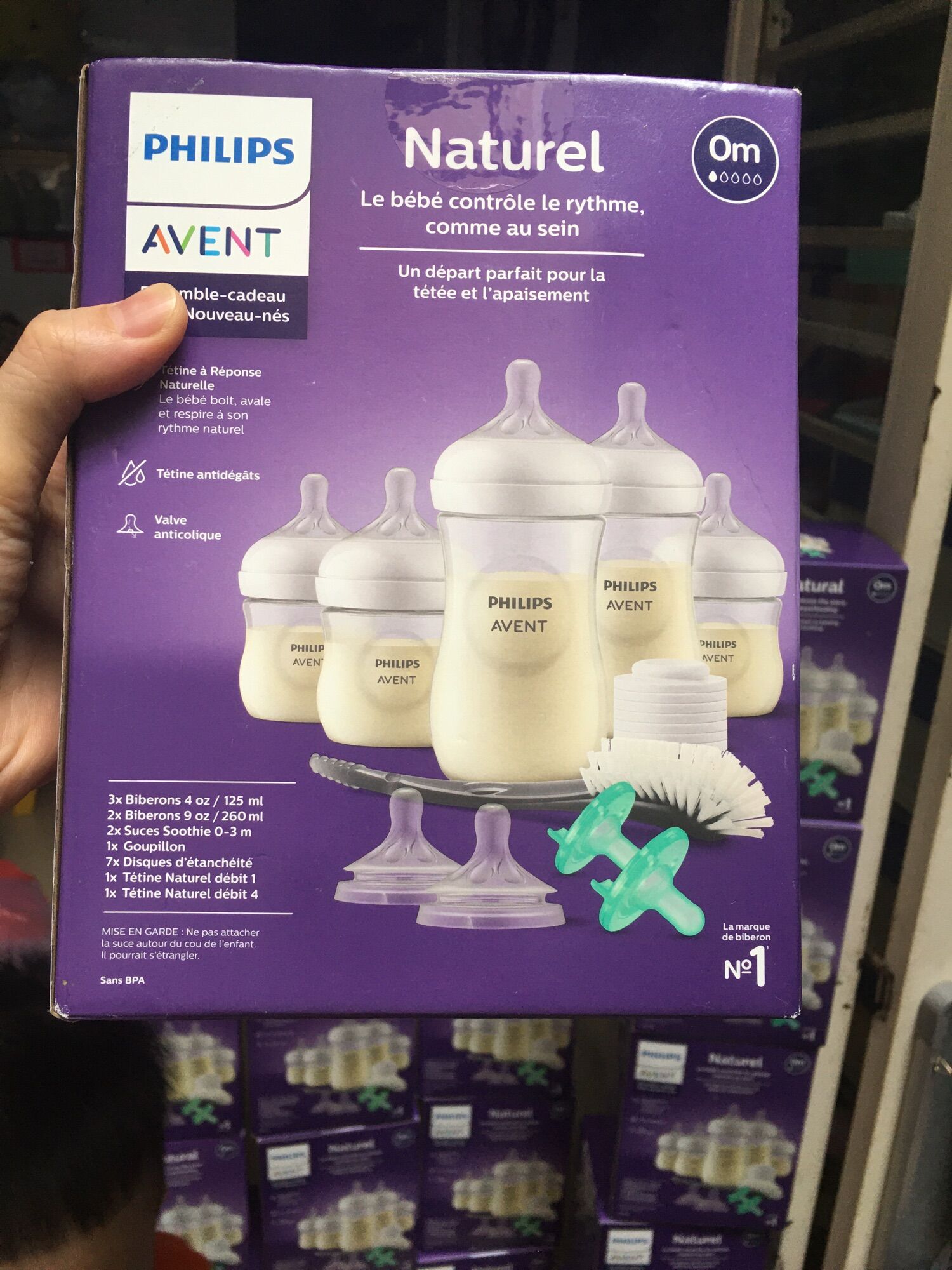 Thân bình sữa avent 125ml trắng mẫu mới