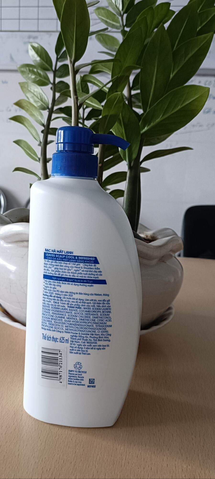 Dầu gội head & shoulder bạc hà 625 ml