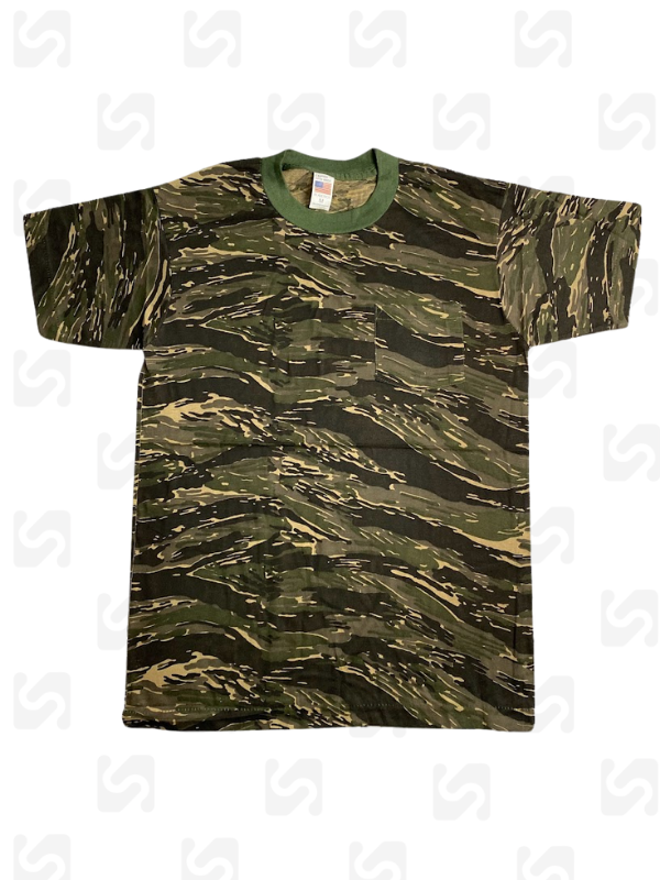 Áo thun đúc - màu cọp (TIGER STRIPE) phong cách Us.army