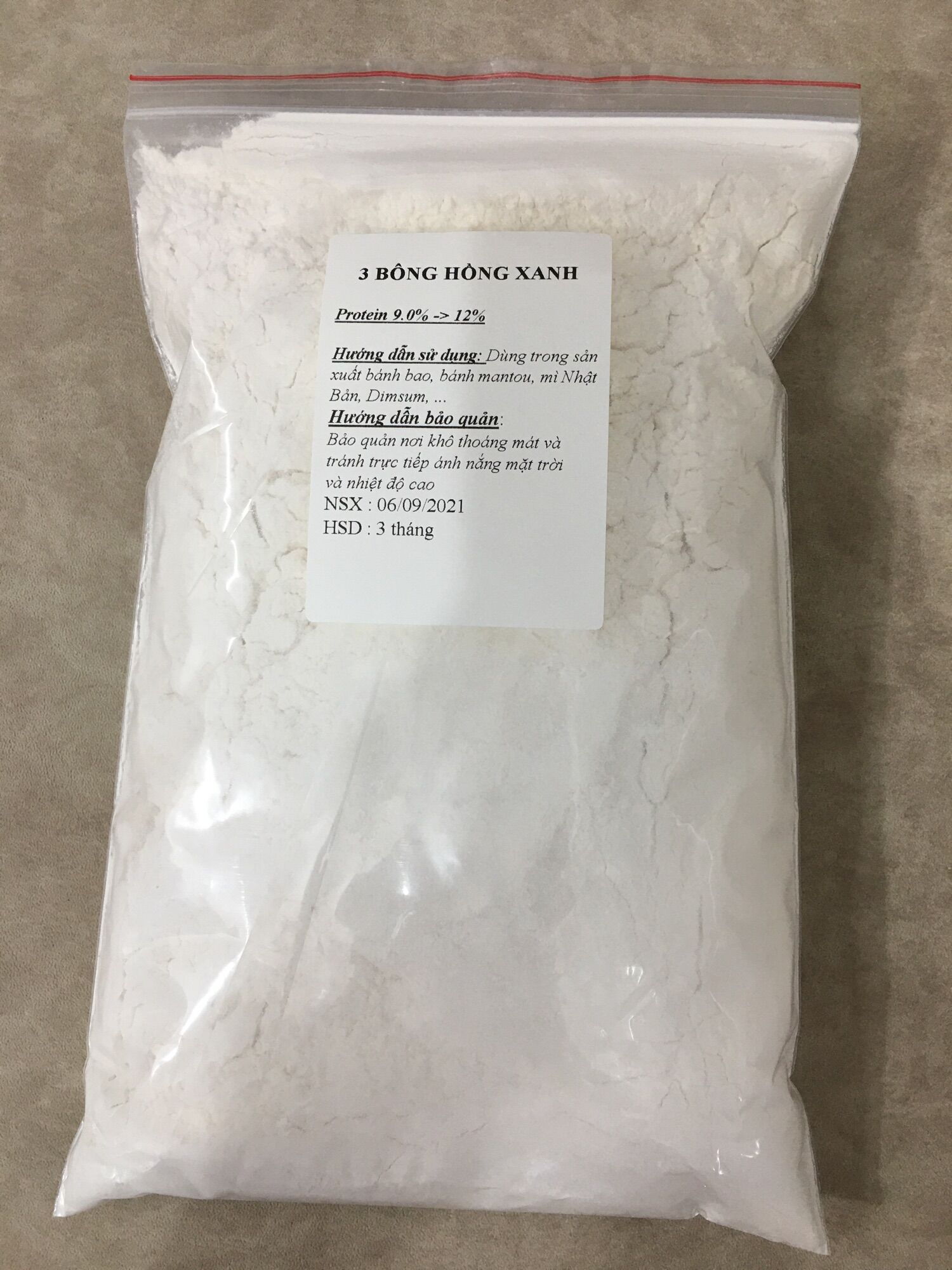 Bột mì 3 bông hồng xanh