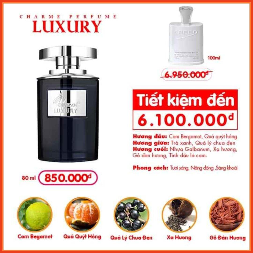 [HCM]Nước hoa nam luxury 80 ml có túi