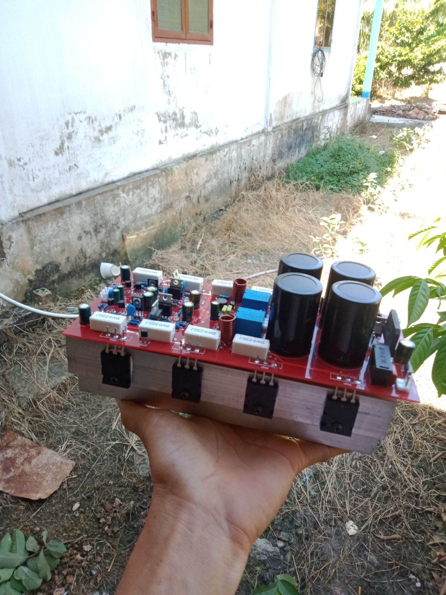 mạch công suất 8 sò liền nguồn ráp sản