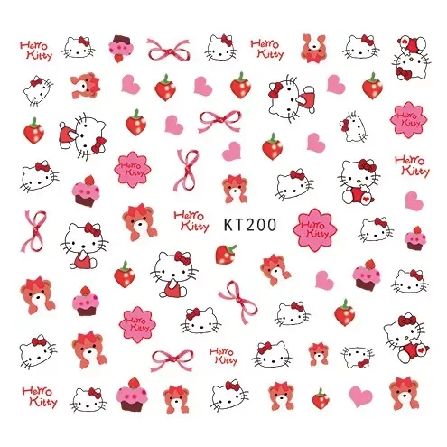 Miếng Dán Móng Tay Hình Hello Kitty Loại 1 Cho Bé