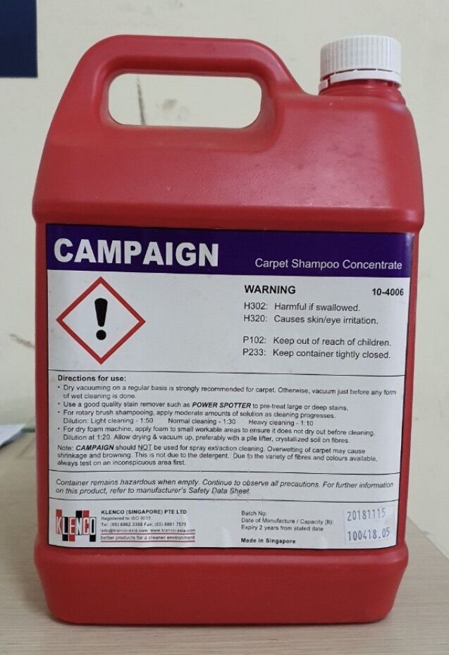 Nước giặt thảm Campaign Tmp – Can 5L