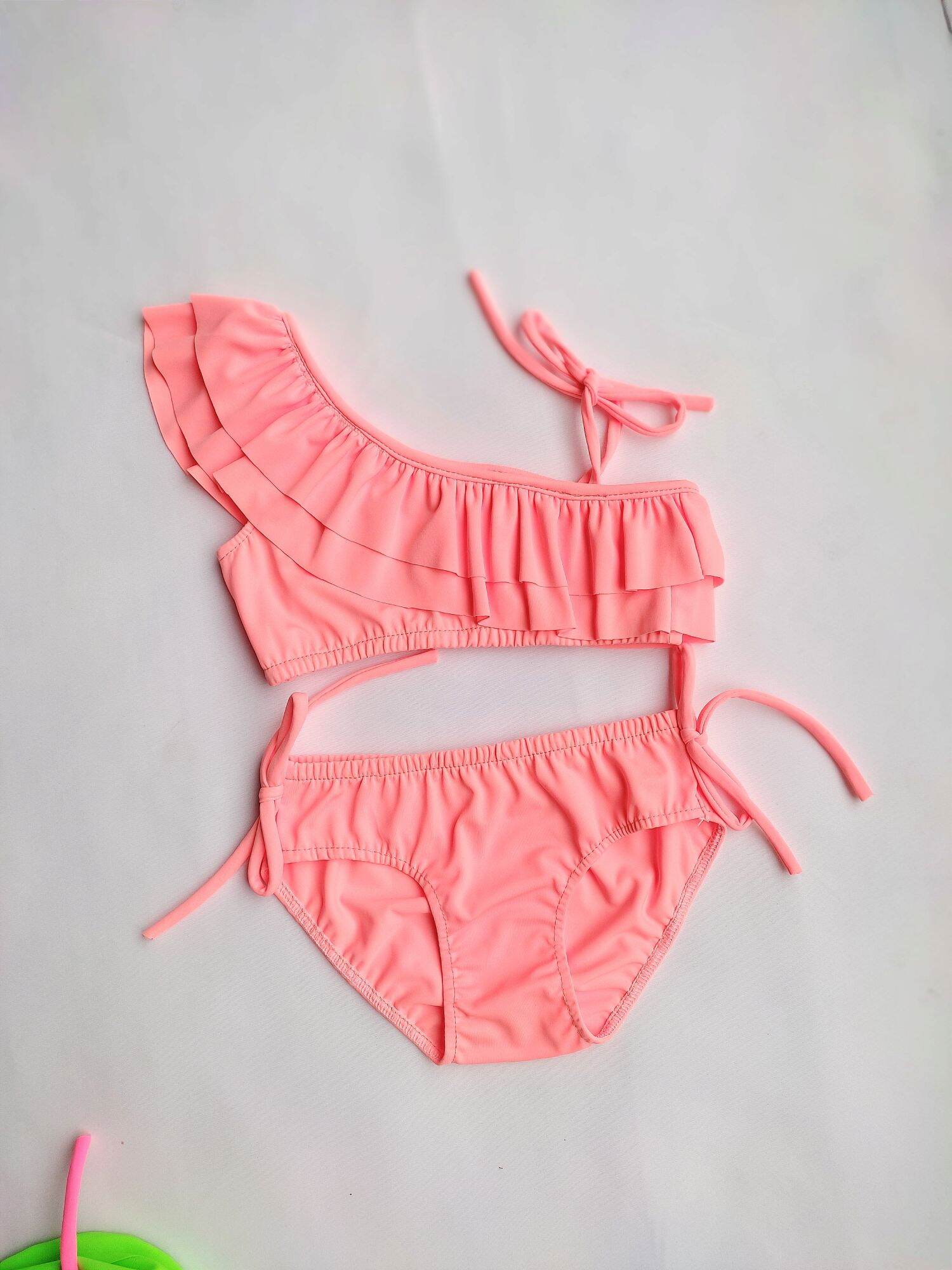 bikini lệch vai cho bé gái (quần rời)