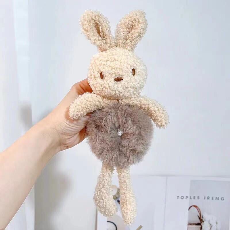 Cột Tóc Thỏ Gấu Lông Mịn Siêu Dễ Thương
