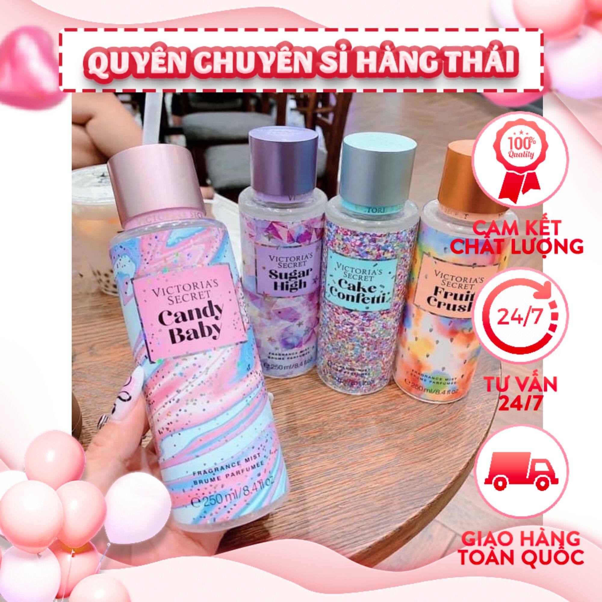 Xịt body mist victoria secret 250ml nội địa trung
