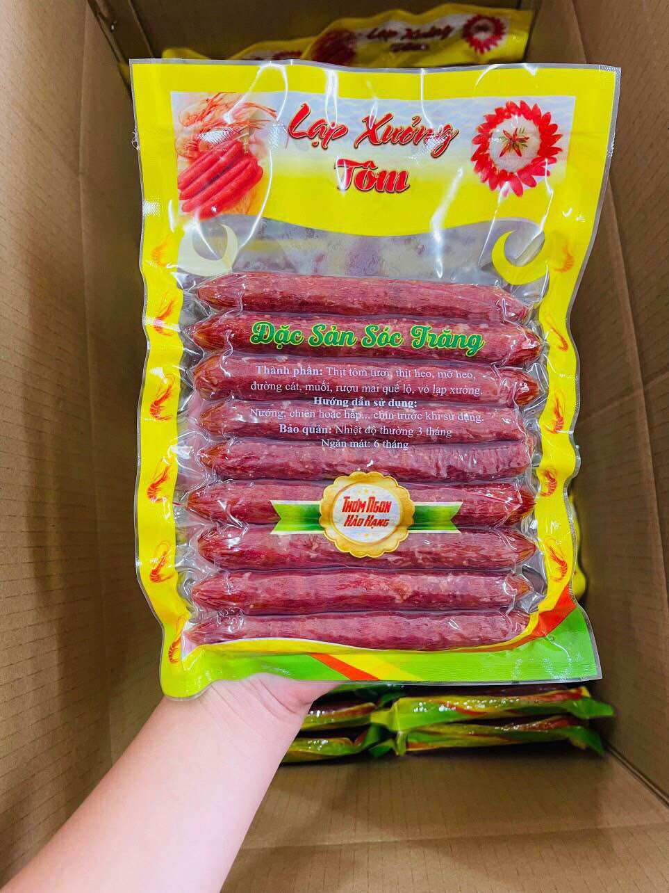Lạp xưởng thái lan hộp 500gr