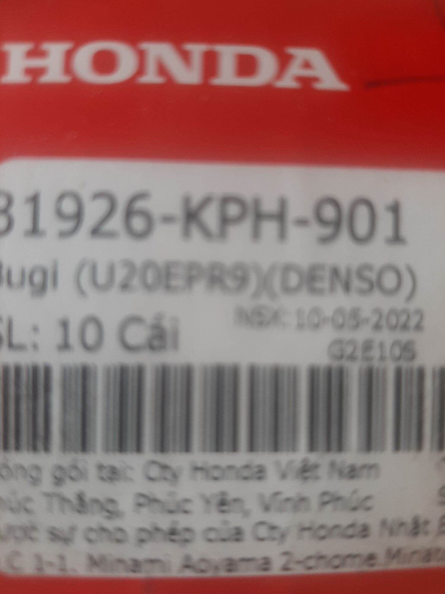Bugi Wave alpha, S110, Rsx110, Future 2, Neo, X, Future 125 ( chính hãng Honda)