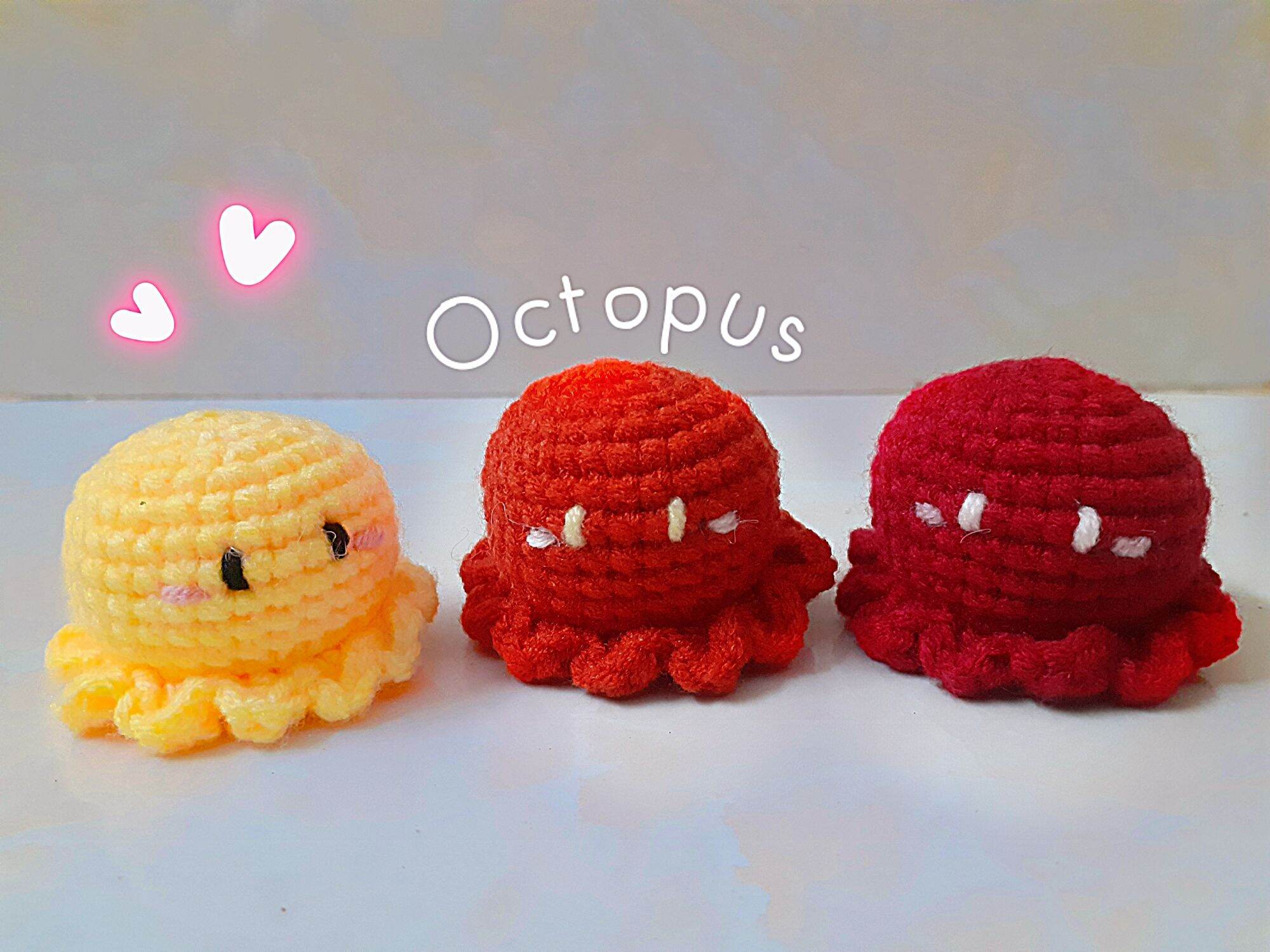 Móc khóa handmade bạch tuộc len nhỏ nhắn🐙🐙🐙