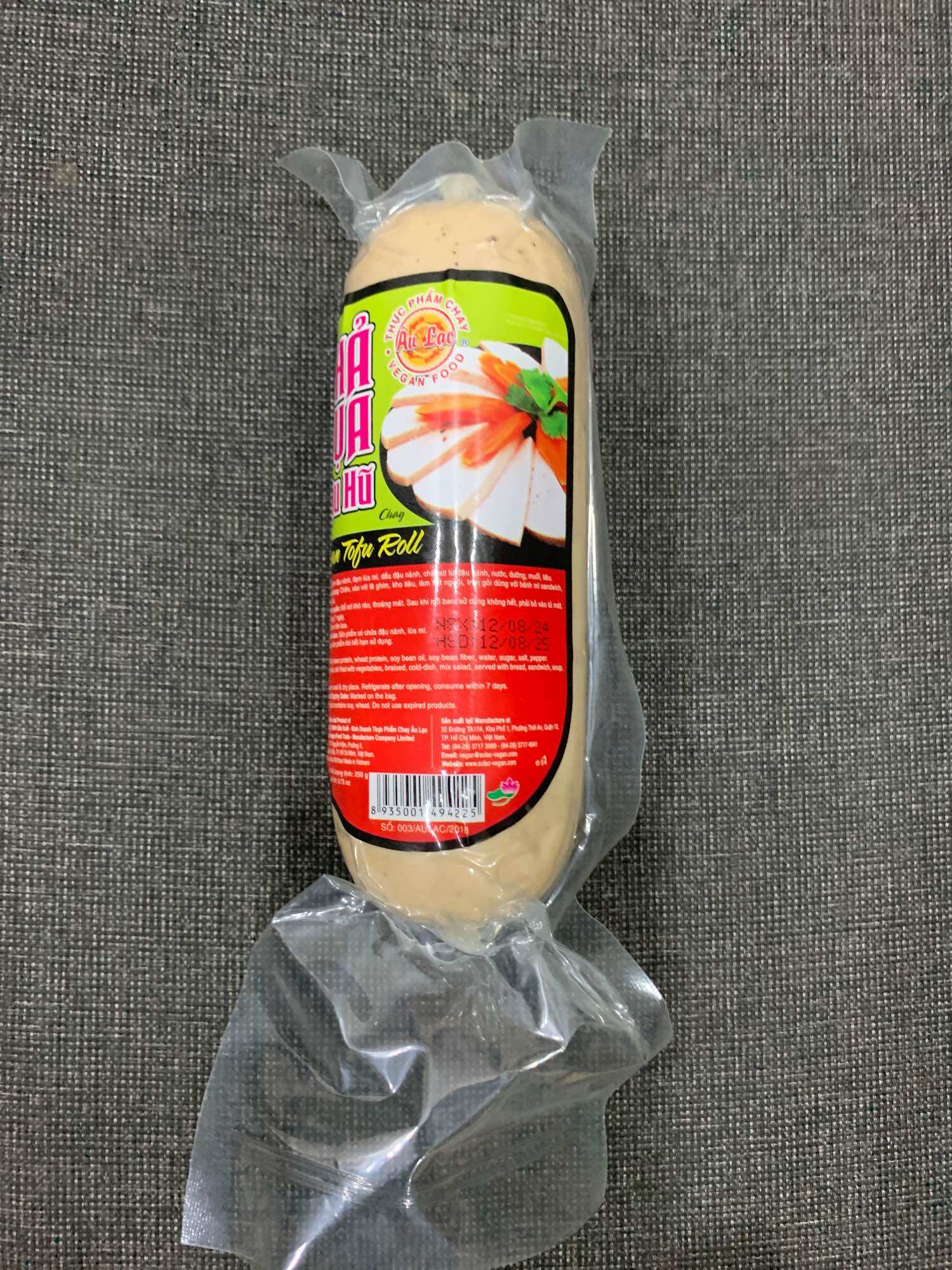 Chả Lụa Đậu Hũ Chay Âu Lạc 250 gr ( hàng tiệt trùng)