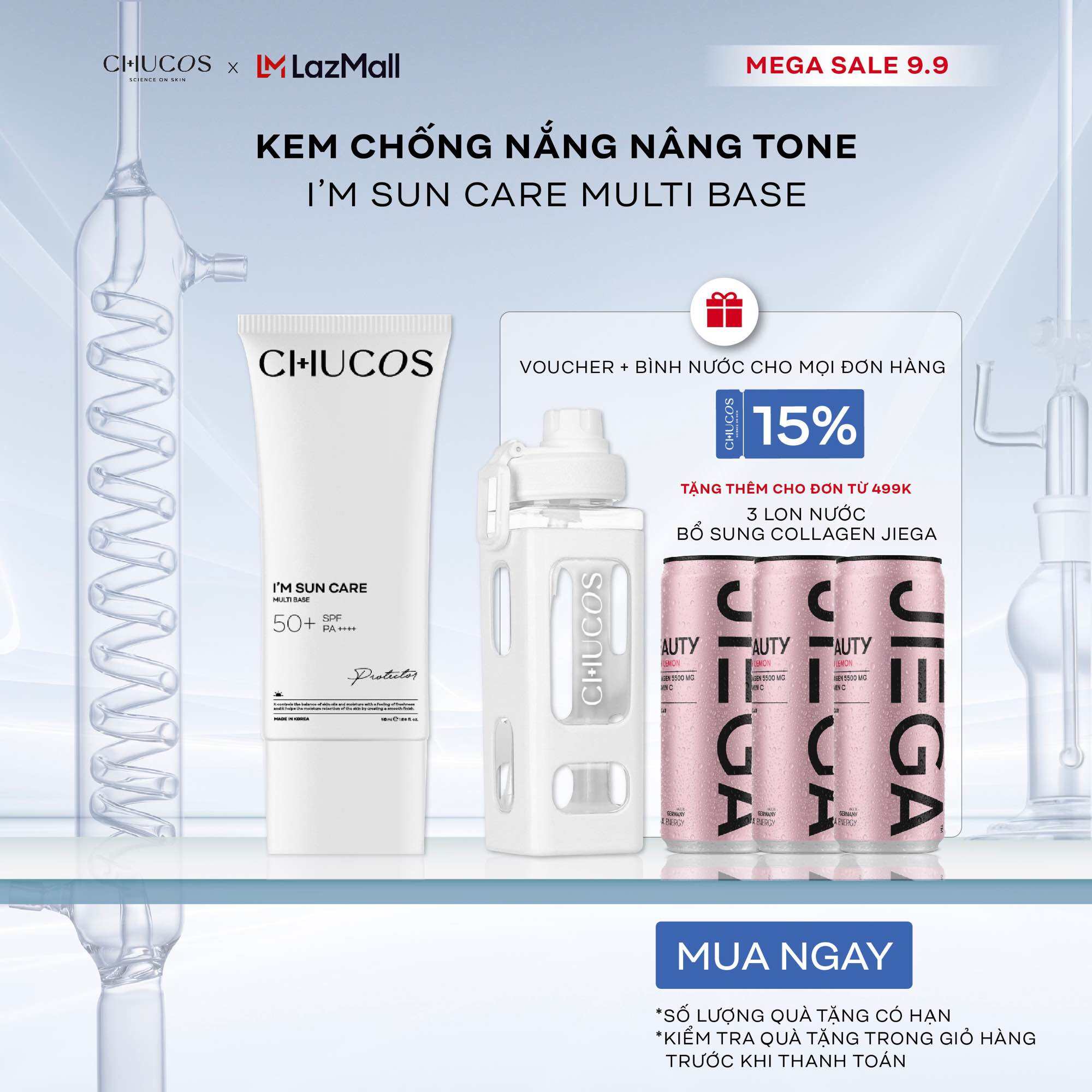 Kem Chống Nắng Nâng Tone Và Bảo Vệ Da Chucos I’m Sun Care Multi Base 50+/PA++++