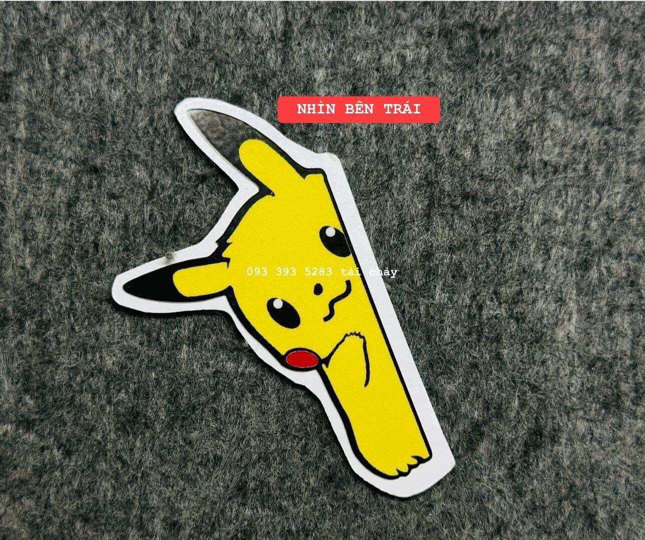 [1 Sticker] Small Size Pikachu Sticker for Car Decoration