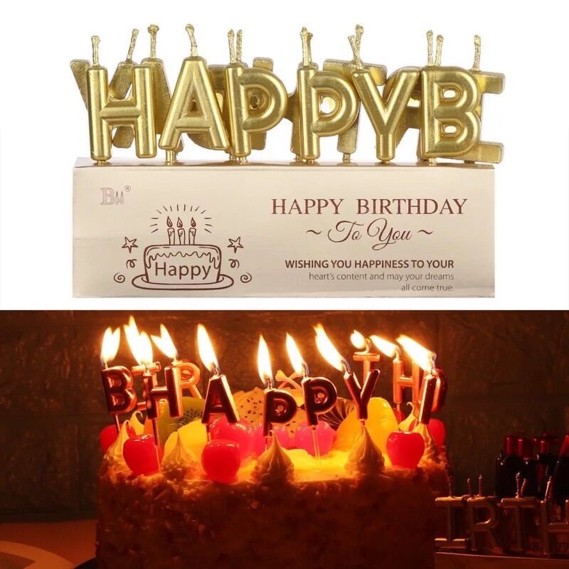 Nến chữ HAPPY BIRTHDAY