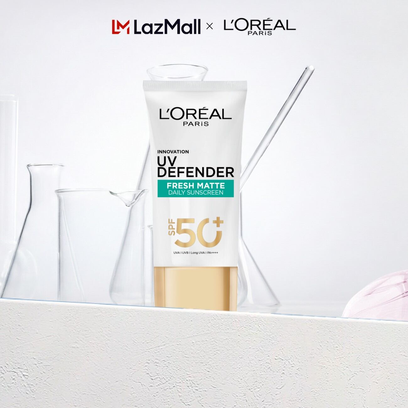 Kem chống nắng Kiềm dầu Thoáng mịn da Bảo vệ Chống Lão hóa L’Oreal Paris UV Defender SPF 50+ PA++++ 50ml​