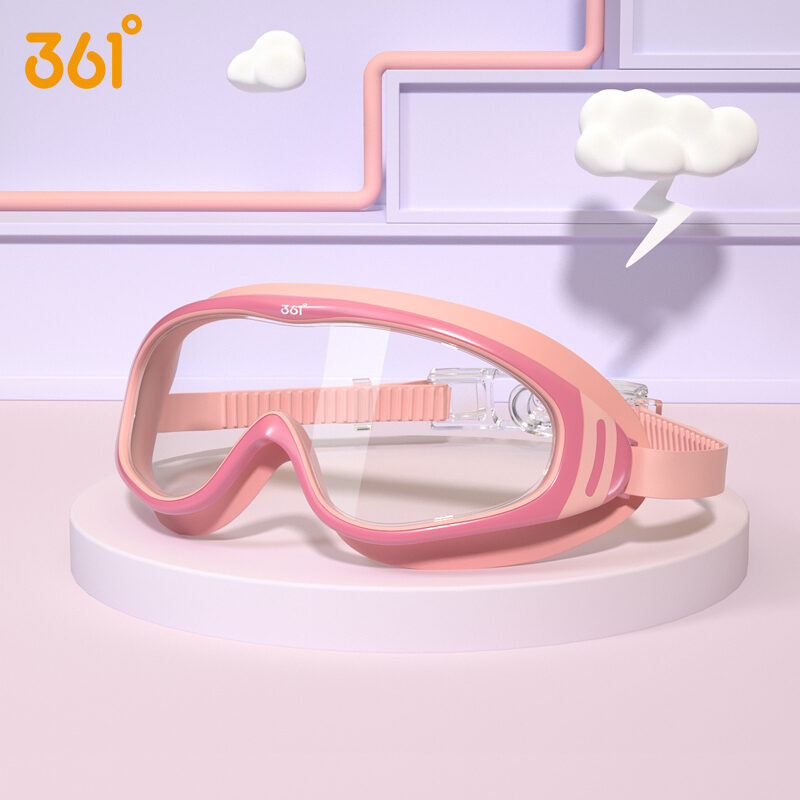 Kính bơi trẻ em 361 ° kính mắt bơi trẻ em nam nữ kính bơi chống nước chống sương mù hd kính bơi khung lớn lặn mũ bơi bộ