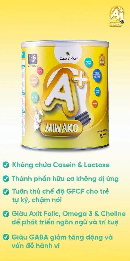 Sữa Miwako A+ vani 400g