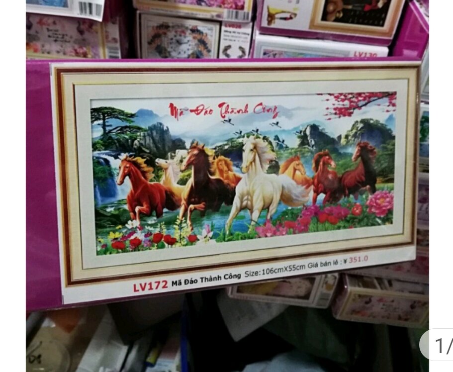 Tranh đính đá mã đáo thành công lv172